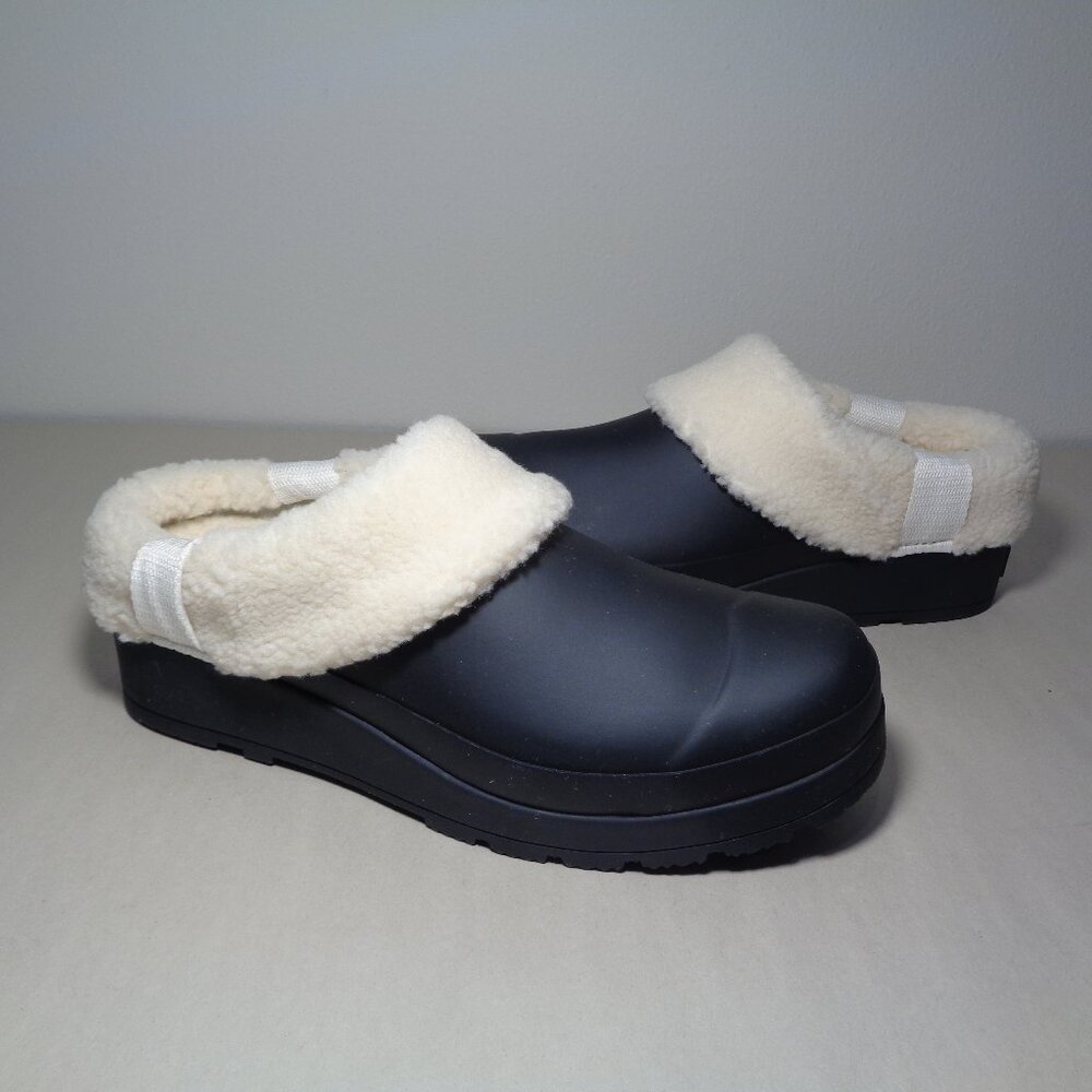 Hunter Size 6 M / PLAY INSULATED CLOG / Black White / Rubber / New Women's Shoes